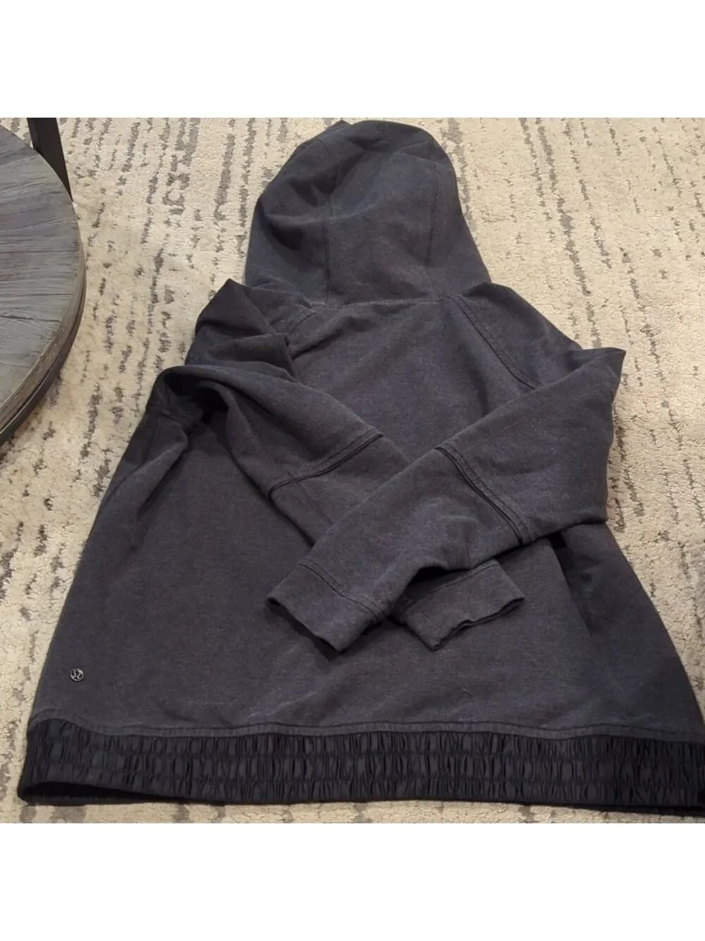 Lululemon all good Heathered Grey pullover Hoodie